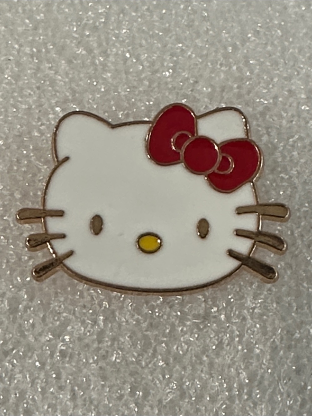 Hello Kitty White & Red Enamel Pin - Kids Accessory